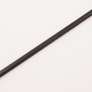 Leather Strip Black 5mm