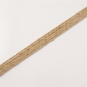 Κορδέλα Γιούτα Φυσικό 1.1cm