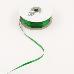 Σατέν Κορδέλα Διπλής Όψεως Πράσινη 3mm