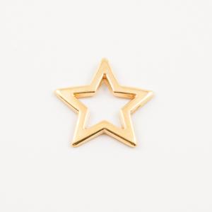Gold Plated Metal Star (1.9x1.9cm)