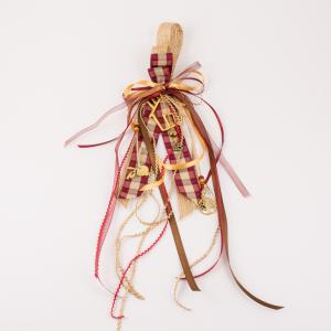 Charm Gold Plated "House" Ribbons 34cm
