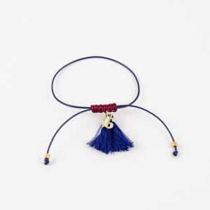 Bracelet "16" Blue Tassel Blue