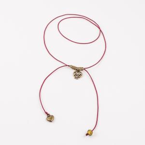 Necklace "2016" Red