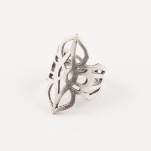 Μεταλλικό Δαχτυλίδι Διάτρητο (2.5x1.7cm)