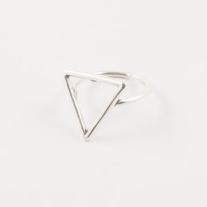 Ring Triangle Silver 1.6x1.6cm