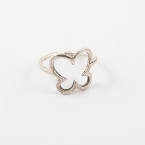 Ring Butterfly Silver 1.9x1.7cm