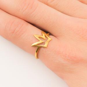 Gold Plated Ring Crown 1.8x1.8cm