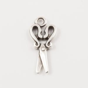 Metal Scissors Silver (2.8x1.2cm)