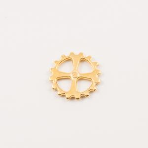 Gold Plated Metal Wheel (1.4cm)