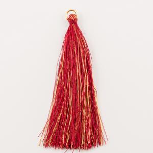 Synthetic Tassel Red-Gold (10cm)