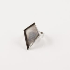 Ring Base Triangle Silver (3.2x2cm)