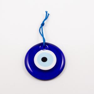 Γυάλινο Μάτι Μπλε (7.5cm)