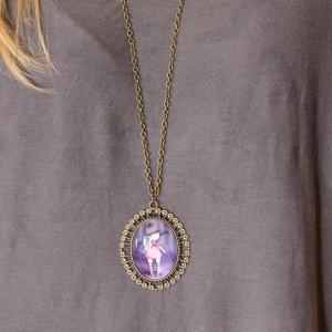 Necklace Girl Plaits Bronze