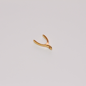 Metal Wishbones Gold (2.5x1.5cm)