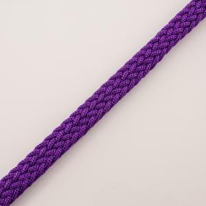 Knitted Cord Purple 12mm