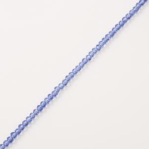 Πολυγωνικές Χάντρες Γαλάζιες (3mm)