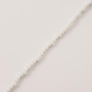 Polygonal Beads White (4mm)