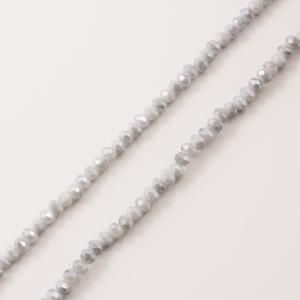 Polygonal Beads Grey (4mm)