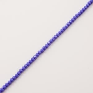 Πολυγωνικές Χάντρες Μπλε (4mm)