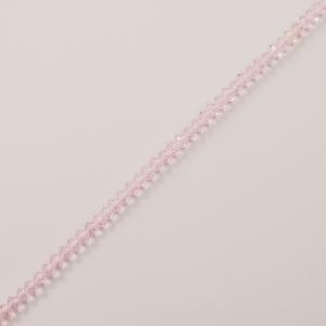 Polygonal Beads Transparent-Pink (4mm)