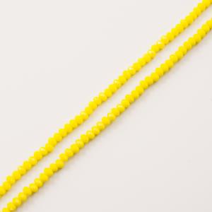 Polygonal Beads Yellow (4mm)