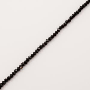 Polygonal Beads Black (4mm)