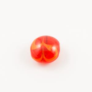 Murano Bead Orange 12x7cm