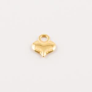 Gold Plated Metal Heart (1x0.9cm)