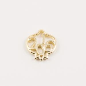 Gold Plated Metal Pomegranate 2016
