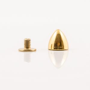 Gold Plated Screwing Stud (1x0.8cm)