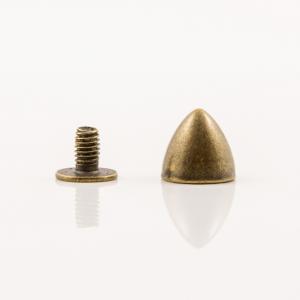 Metal Screwing Stud Bronze (1x0.8cm)