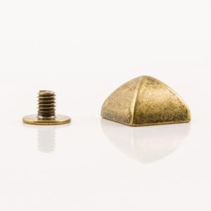Metal Screwing Stud Bronze (1x1cm)