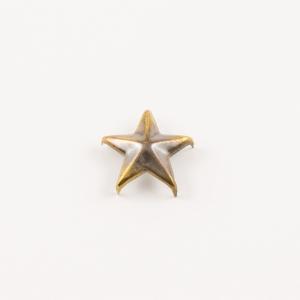 Καρφωτό Αστέρι Μπρονζέ (1.5x1.5cm)