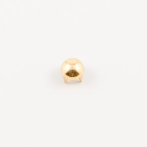 Gold Plated Nailed Stud (4mm)