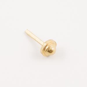 Gold Plated Metal Double Nail 2.8x1.3cm