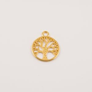 Gold Plated Tree of Life (2.2x2cm)