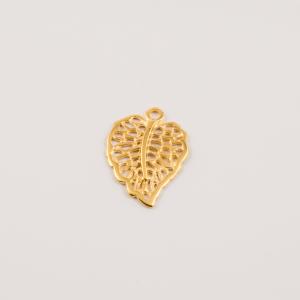 Gold Plated Perforated Leaf