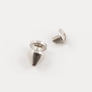 Screwing Stud Silver (1.4x0.8cm)