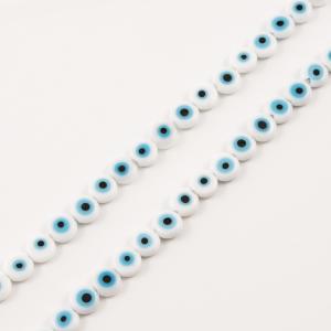Eye Glass Flat White-Blue