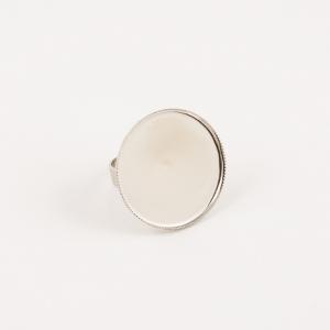 Round Ring Base Silver 3.1cm