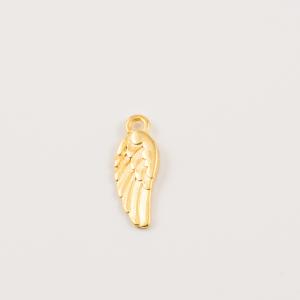 Gold Plated Metal Wing (1.8x0.7cm)