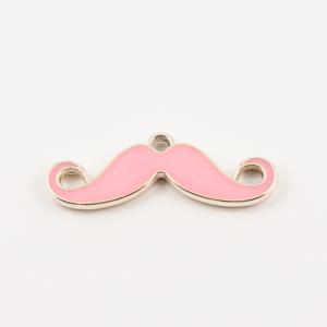 Acrylic Moustache Pink (4.6x1.5cm)