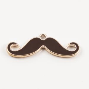 Acrylic Moustache Brown (4.6x1.5cm)