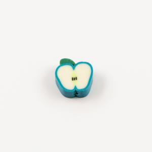 Apple Fimo Turquoise (1.4x1.1cm)