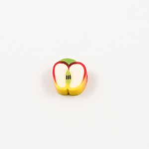 Apple Fimo Red-Yellow (1.4x1.1cm)