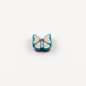 Butterfly Fimo Blue (1x0.8cm)