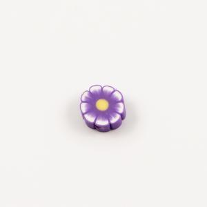 Λουλούδι Φίμο Μοβ (1cm)