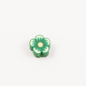 Flower Fimo Green (1cm)