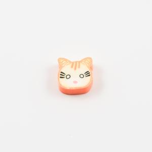 Cat Fimo Orange (1.1x1cm)