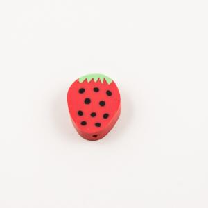 Strawberry Fimo Red (1.9x1.6cm)